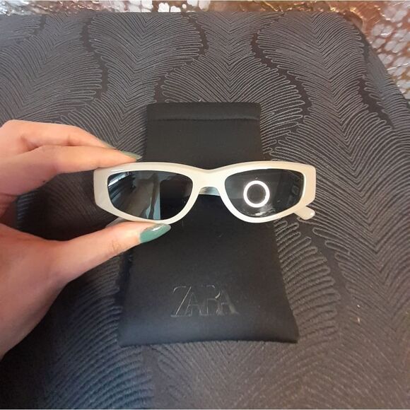 Nwot Zara Grey Cat Eye Sunglasses - Picture 3 of 16